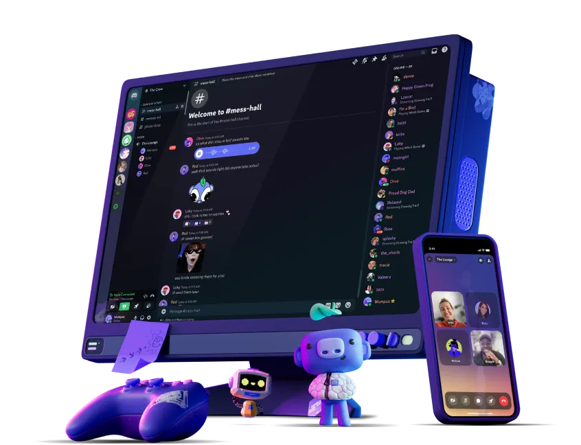 Comunidade Discord da Setpoint com interface de chat e comunicação